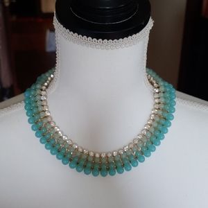 banana republic blue necklace